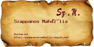 Szappanos Mahália névjegykártya